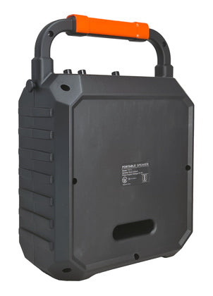 JYX φορητό ηχείο T17-T με 2x μικρόφωνα, 15W, 3000mah, LED, μαύρο