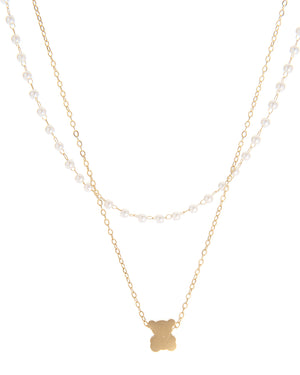 Διπλή αλυσίδα λαιμού  MN43-43 - Χρυσό