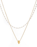 Διπλή αλυσίδα λαιμού  MN43-46 - Χρυσό