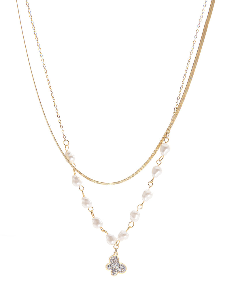 Διπλή αλυσίδα λαιμού MN43-58-2 - Χρυσό