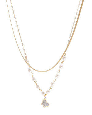 Διπλή αλυσίδα λαιμού MN43-58-2 - Χρυσό