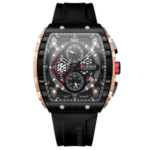 Curren 8442 Black Ρολόι με Μαύρο Καντράν και Μαύρο Λουράκι
