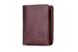 Δερμάτινο πορτοφόλι Bull Captain QB-02 καφέ