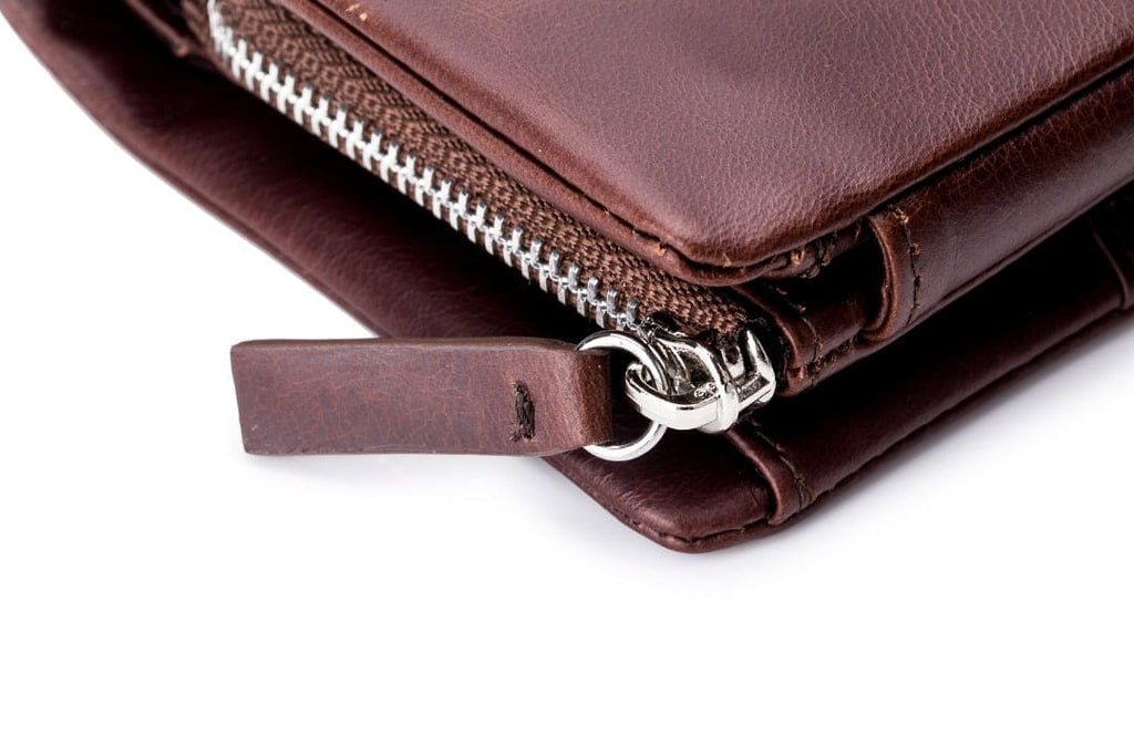 Δερμάτινο πορτοφόλι Bull Captain QB-02 καφέ