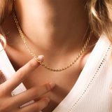 Κολιέ Σχοινί LM1054 Χρυσό από ανοξείδωτο ατσάλι