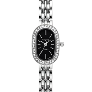 Vintage Γυναικείο Ρολόι Dama Silver Black με Ασημί Μεταλλικό Μπρασελέ