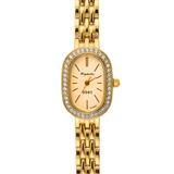Vintage Γυναικείο Ρολόι Dama Gold με Χρυσό Μεταλλικό Μπρασελέ