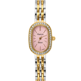 Vintage Γυναικείο Ρολόι Dama Gold Pink με Χρυσό Μεταλλικό Μπρασελέ