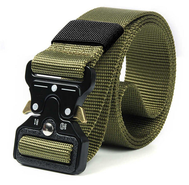 Ζώνη στρατιωτικού τύπου TMV-0059, ρυθμιζόμενη, 3.8x160cm, χακί
