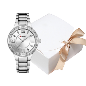 JoyBox Κουτι Δώρου Set JB02 με Ρολόι και Κόσμημα Ασημί