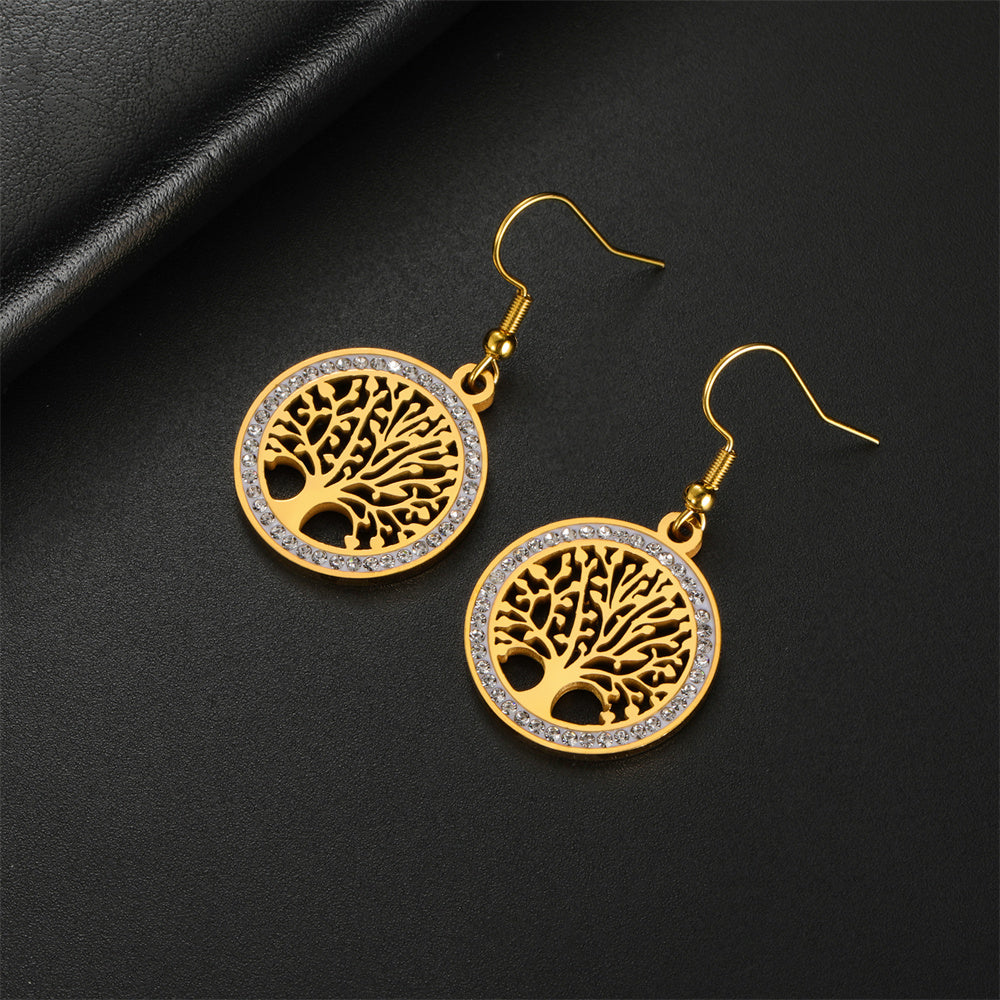 Σκουλαρίκια LM1052 Tree of Life Χρυσό Golden