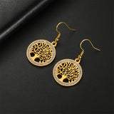 Σκουλαρίκια LM1052 Tree of Life Χρυσό Golden