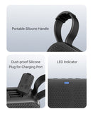 USAMS φορητό ηχείο YX015, 5W, Bluetooth, 1200mAh, μαύρο