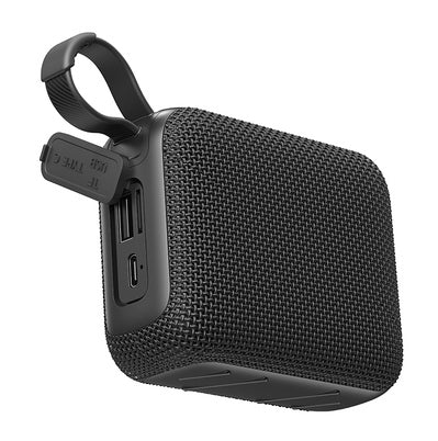 USAMS φορητό ηχείο YX015, 5W, Bluetooth, 1200mAh, μαύρο