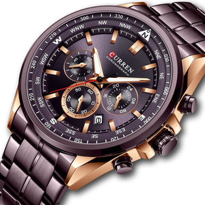 Curren Ανδρικό Ρολόι χειρός με μπρασελέ