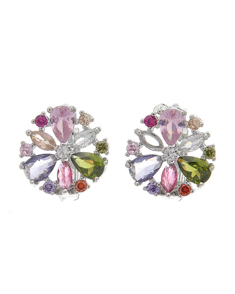 Κρίκος με πέτρες XM-8801-1 - Ασημί