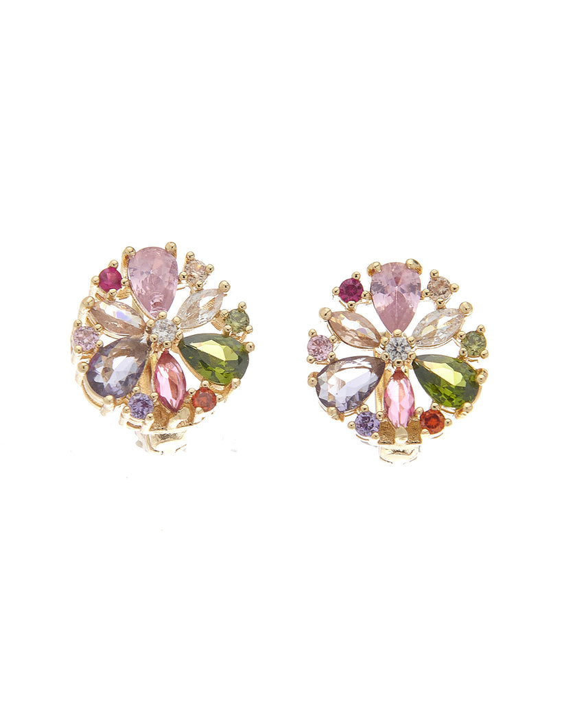 Κρίκος με πέτρες XM-8801-1 - Χρυσό