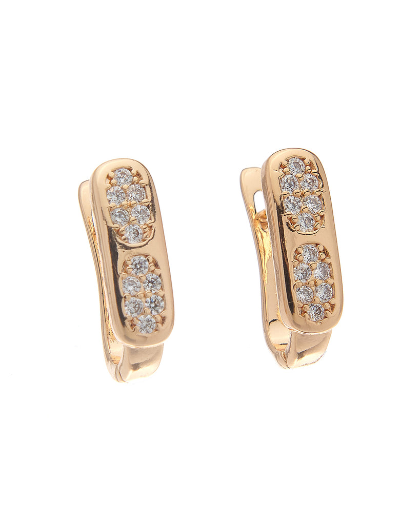 Κρίκος με πέτρες CM-017 - Χρυσό