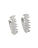 Κρίκος με πέτρες CM-041 - Ασημί