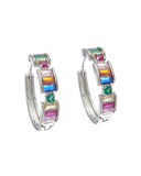 Κρίκος με πέτρες XM-8801-10 - Ασημί