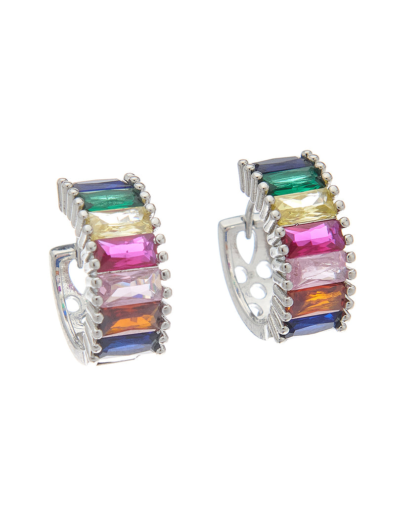 Κρίκος με πέτρες XM-8801-7 - Ασημί