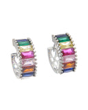 Κρίκος με πέτρες XM-8801-7 - Ασημί