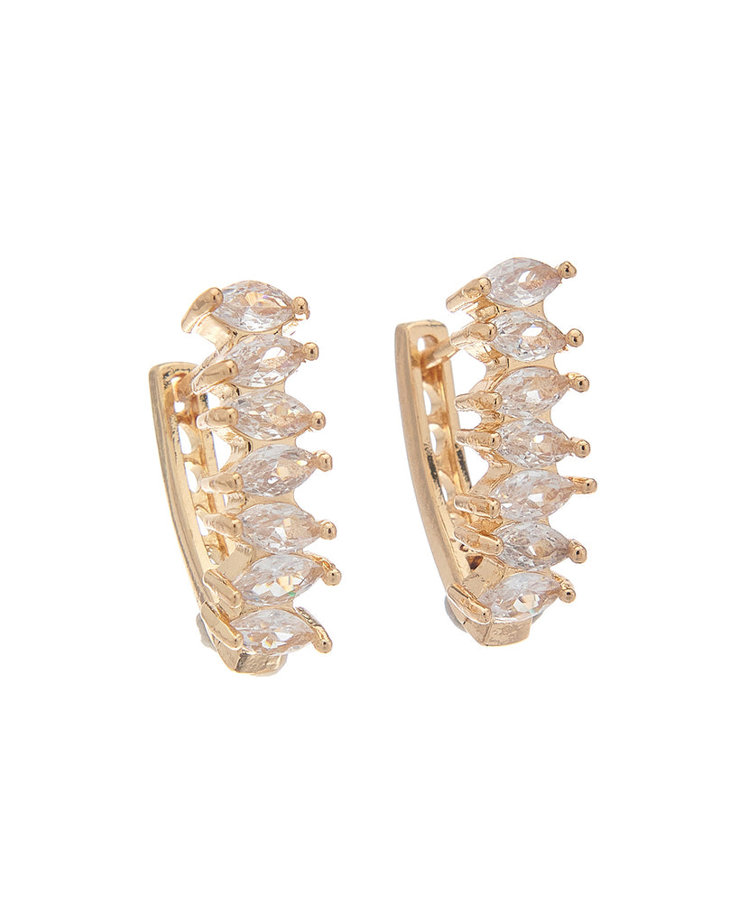 Κρίκος με πέτρες CM-041 - Χρυσό