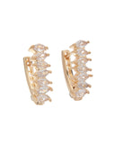 Κρίκος με πέτρες CM-041 - Χρυσό