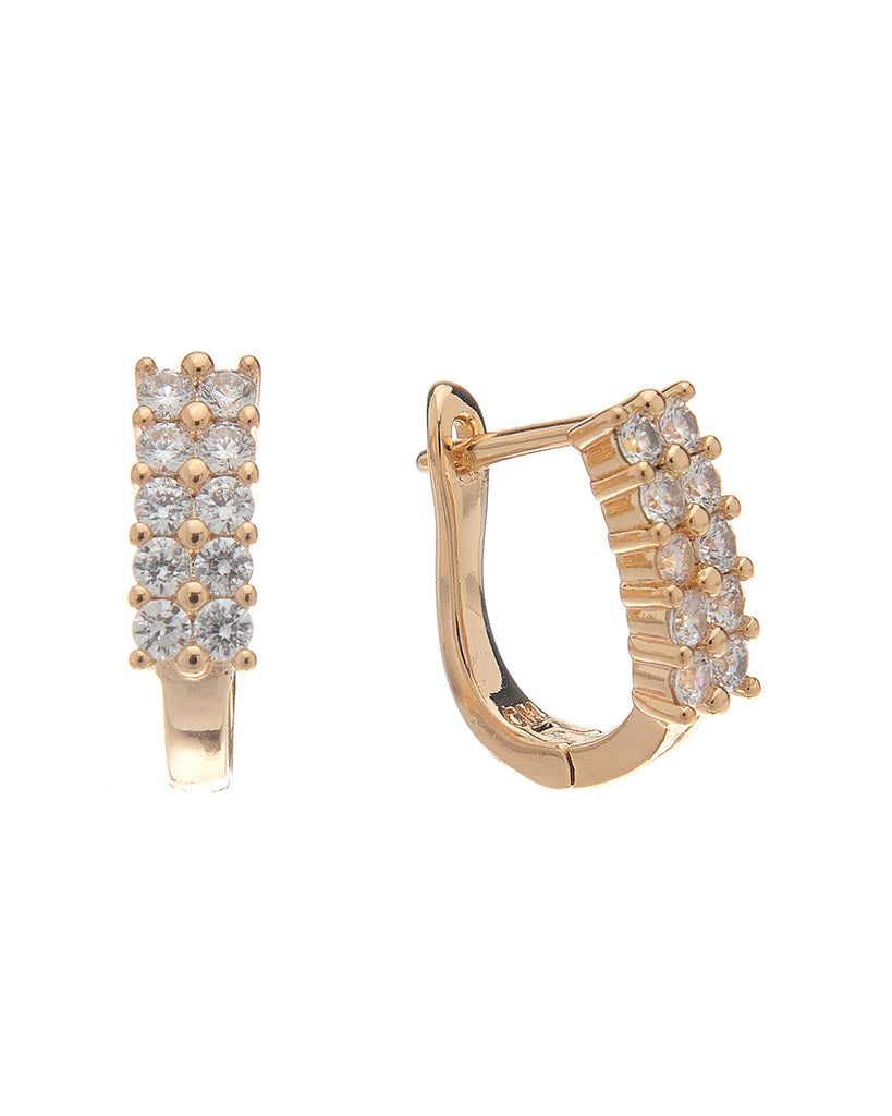 Κρίκος με πέτρες CM-047 - Χρυσό