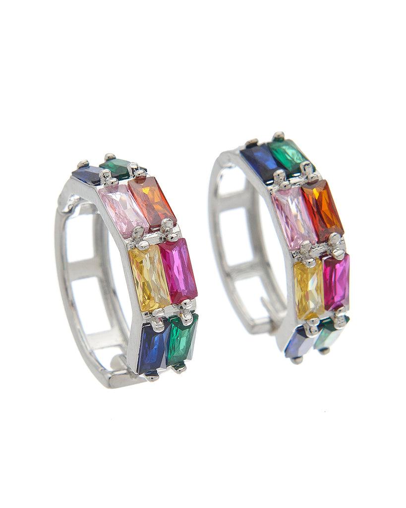 Κρίκος με πέτρες XM-8801-11 - Ασημί