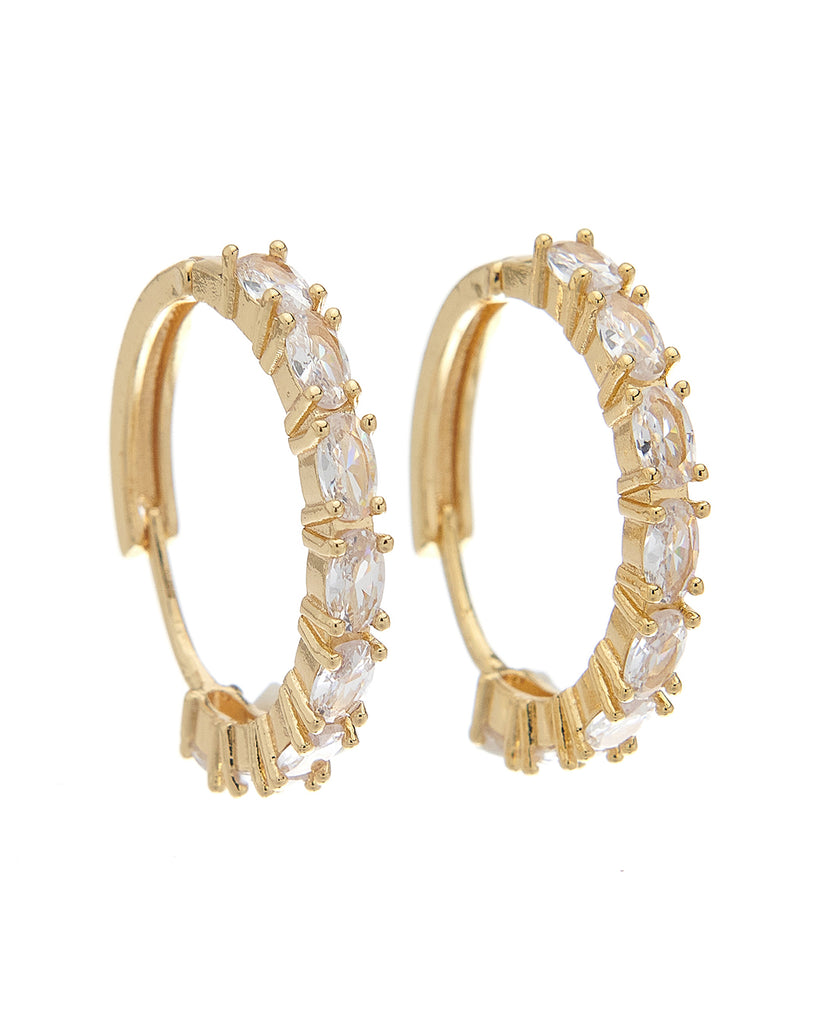 Κρίκος με πέτρες XM-8805-2 - Χρυσό