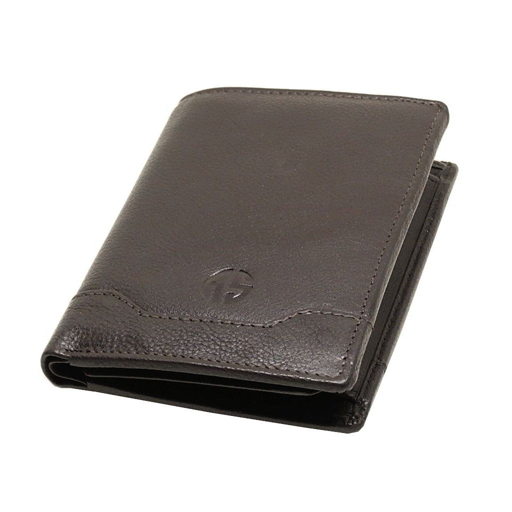 Δερμάτινο Πορτοφόλι ALPHA STATUS 10104-0 RFID COCCOA BROWN