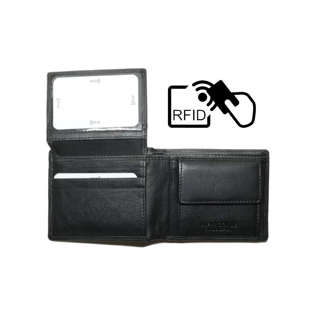 Δερμάτινο Πορτοφόλι ALPHA STATUS 10110-0 RFID BLACK