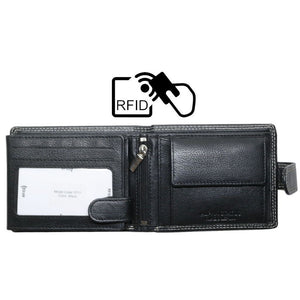 Δερμάτινο Πορτοφόλι ALPHA STATUS 10111-0 RFID BLACK