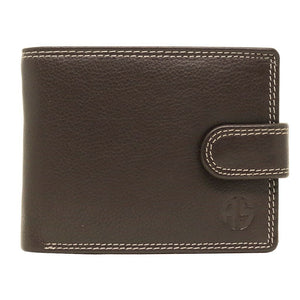 Δερμάτινο Πορτοφόλι ALPHA STATUS 10111-0 RFID COCCOA BROWN