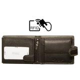 Δερμάτινο Πορτοφόλι ALPHA STATUS 10111-0 RFID COCCOA BROWN