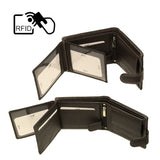 Δερμάτινο Πορτοφόλι ALPHA STATUS 10111-0 RFID COCCOA BROWN