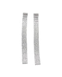 Κρεμαστά σκουλαρίκια με πέτρες lyod 7-1-1 - Ασημί