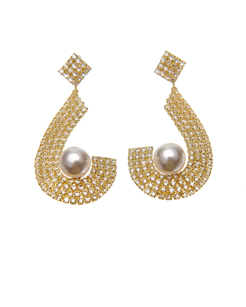 Κρεμαστά σκουλαρίκια με πέτρες lyod 3-5 - Χρυσό