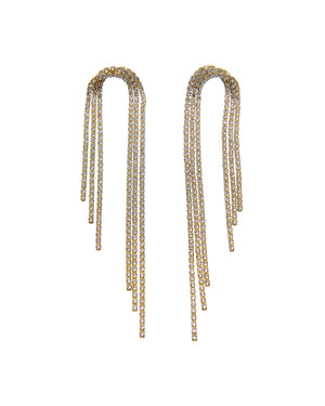 Κρεμαστά σκουλαρίκια με πέτρες lyod 4-10-1 - Χρυσό