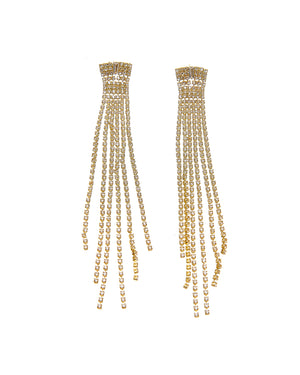 Κρεμαστά σκουλαρίκια με πέτρες lyod 4-11-1 - Χρυσό