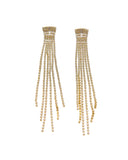 Κρεμαστά σκουλαρίκια με πέτρες lyod 4-11-1 - Χρυσό