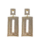 Κρεμαστά σκουλαρίκια με πέτρες lyod 4-15-4 - Χρυσό