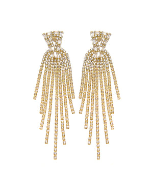 Κρεμαστά σκουλαρίκια με πέτρες lyod 4-5-1 - Χρυσό