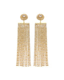 Κρεμαστά σκουλαρίκια με πέτρες lyod 4-3-1 - Χρυσό