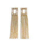 Κρεμαστά σκουλαρίκια με πέτρες lyod 4-4 - Χρυσό