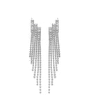 Κρεμαστά σκουλαρίκια με πέτρες lyod 4-5-1 - Ασημί