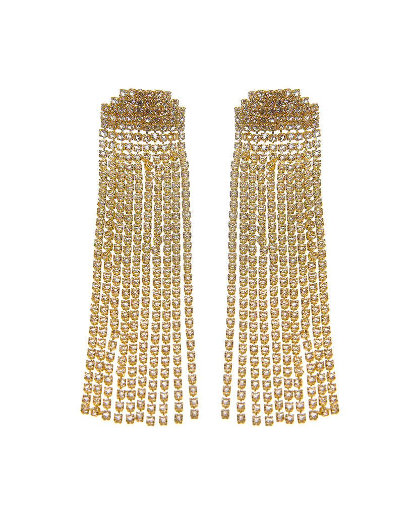 Κρεμαστά σκουλαρίκια με πέτρες lyod 4-8-1 - Χρυσό