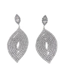 Κρεμαστά σκουλαρίκια με πέτρες lyod 5-1 - Ασημί