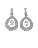 Κρεμαστά σκουλαρίκια με πέτρες lyod 6-1 - Ασημί